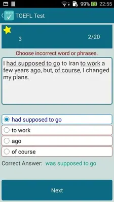 TOEFL Test android App screenshot 3